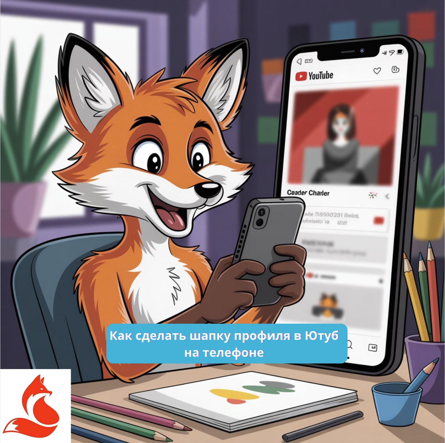 Как сделать шапку профиля в Ютуб на телефоне